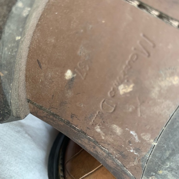 WINTER ESSENTIAL: full calf length Massimo Dutti leather boots.Snake skin print. - Picture 5 of 12